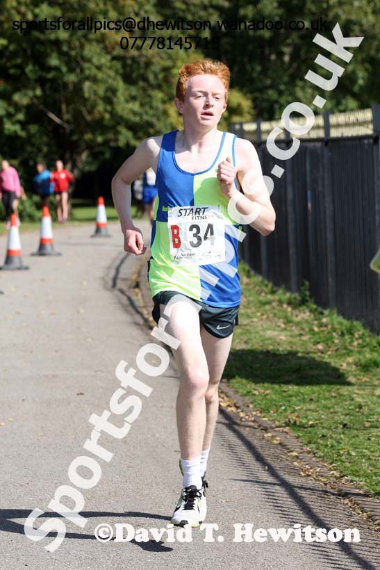 Mens under-17s, Northern Road Relays, Blackpool. Photo: David T. Hewitson/Sports for All Pics